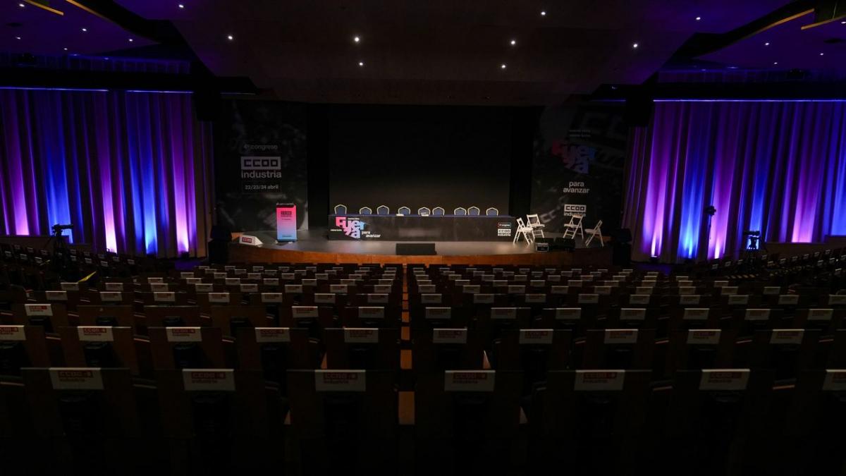 El auditorio del Hotel Beatriz, listo para el 4 Congreso