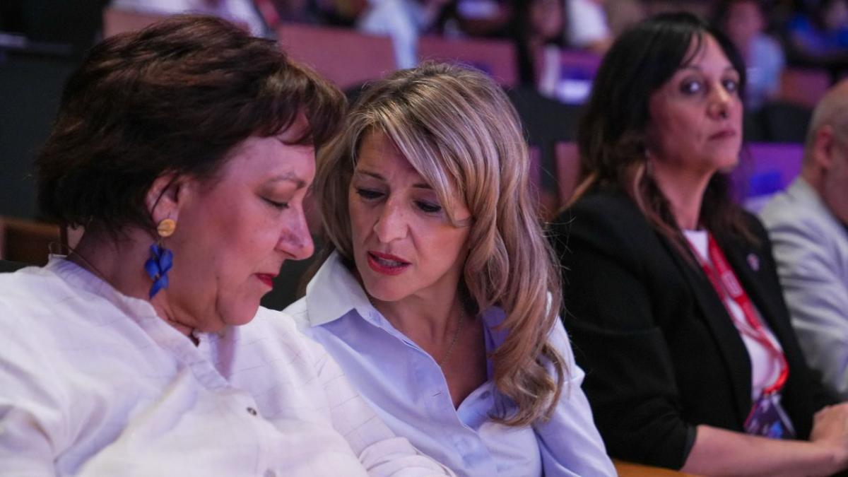 Institucional, Ministra de Trabajo y SG de la confederacin de CCOO