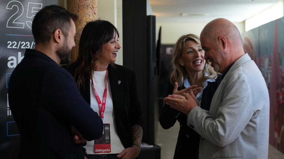 Institucional, Ministra de Trabajo y SG de la confederacin de CCOO