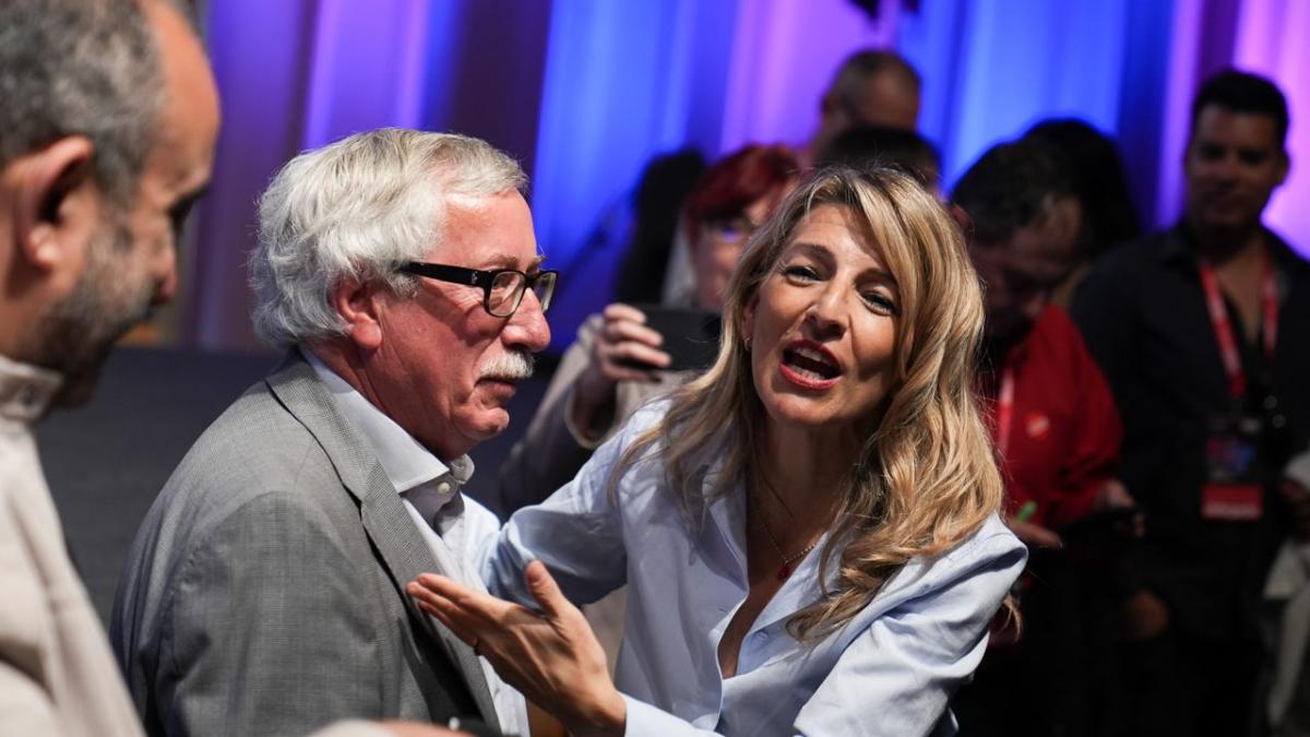Institucional, Ministra de Trabajo y SG de la confederacin de CCOO