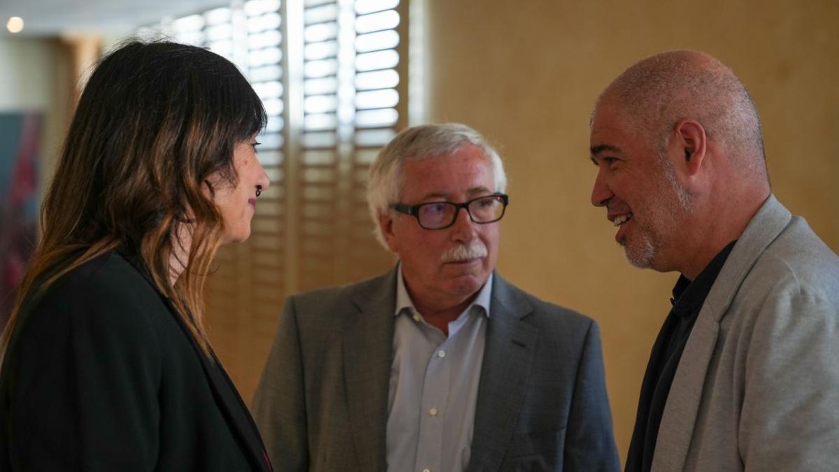 Institucional, Ministra de Trabajo y SG de la confederacin de CCOO