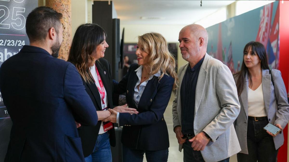Institucional, Ministra de Trabajo y SG de la confederacin de CCOO