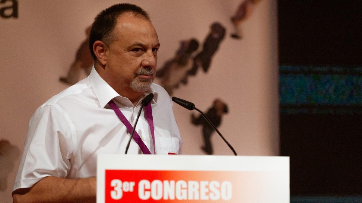 Agustín Martín, secretario general saliente de CCOO de Industria