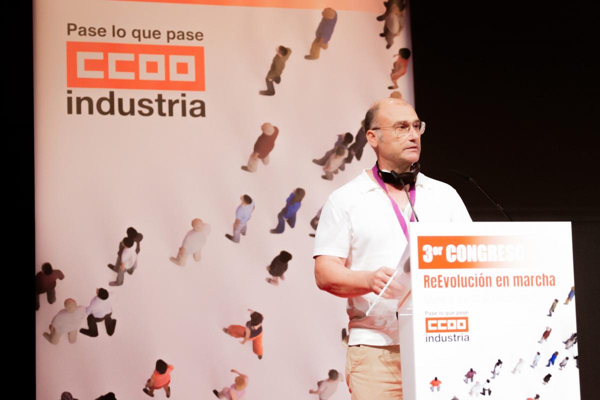 Enrique Bruna, secretario general de CCOO de Industria de la Región de Murcia