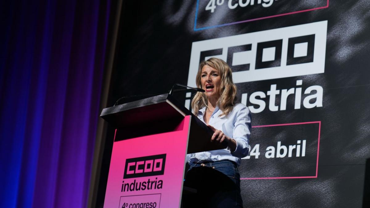 Institucional, Ministra de Trabajo y SG de la confederacin de CCOO