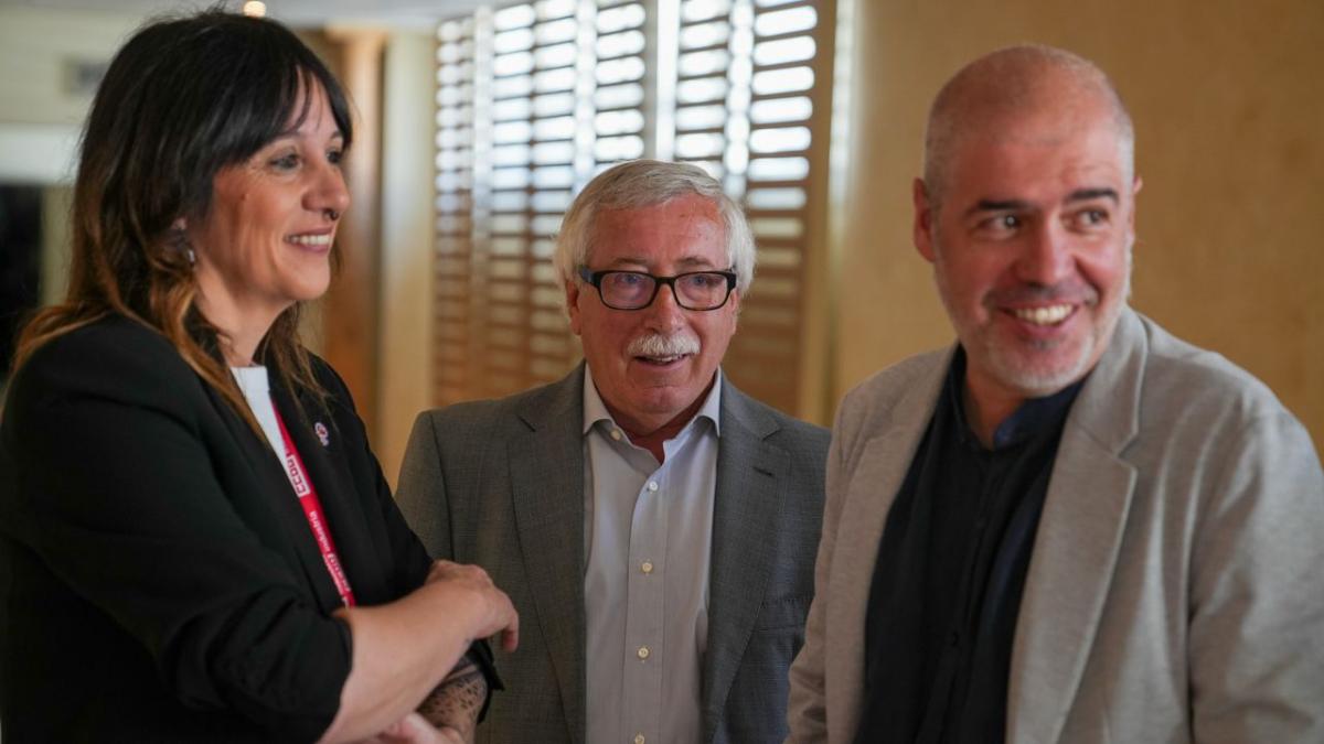 Institucional, Ministra de Trabajo y SG de la confederacin de CCOO