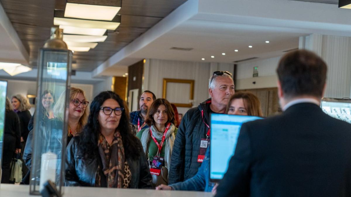 Registro de asistentes en el Hotel Beatriz