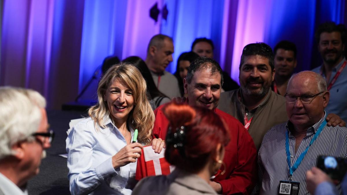 Institucional, Ministra de Trabajo y SG de la confederacin de CCOO