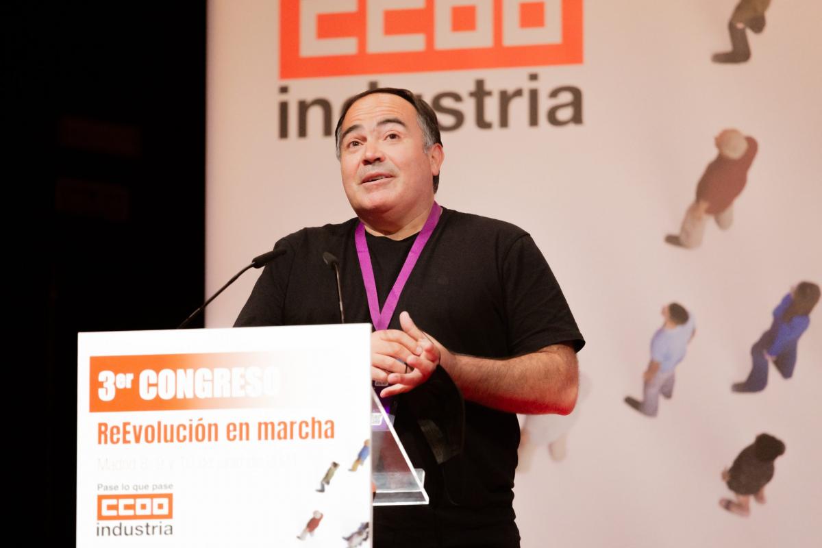 Víctor Ledo, secretario general de CCOO de Industria de Galicia