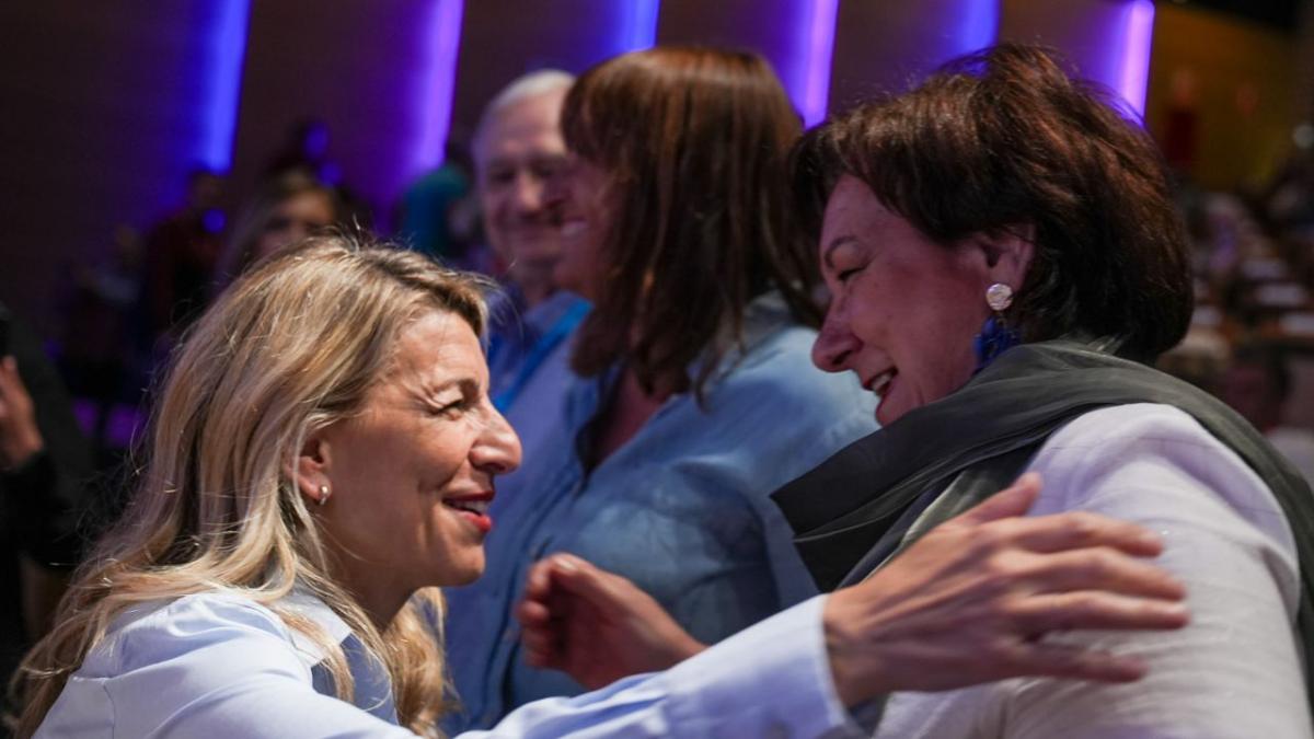 Institucional, Ministra de Trabajo y SG de la confederacin de CCOO