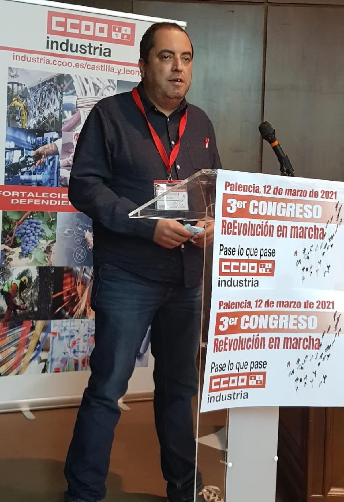 Óscar Antolín se pone al frente de las CCOO Industria en Palencia.