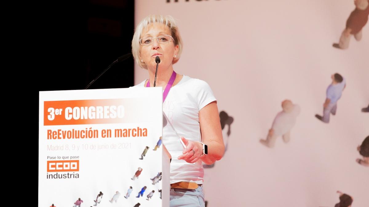 Ana Sánchez, secretaria general de CCOO de Industria de Aragón